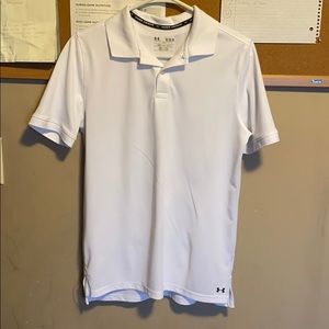 3 White under amour collared shirts